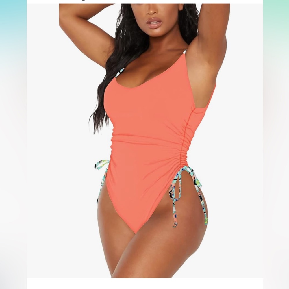 Women's Coral One Piece Swimsuit
